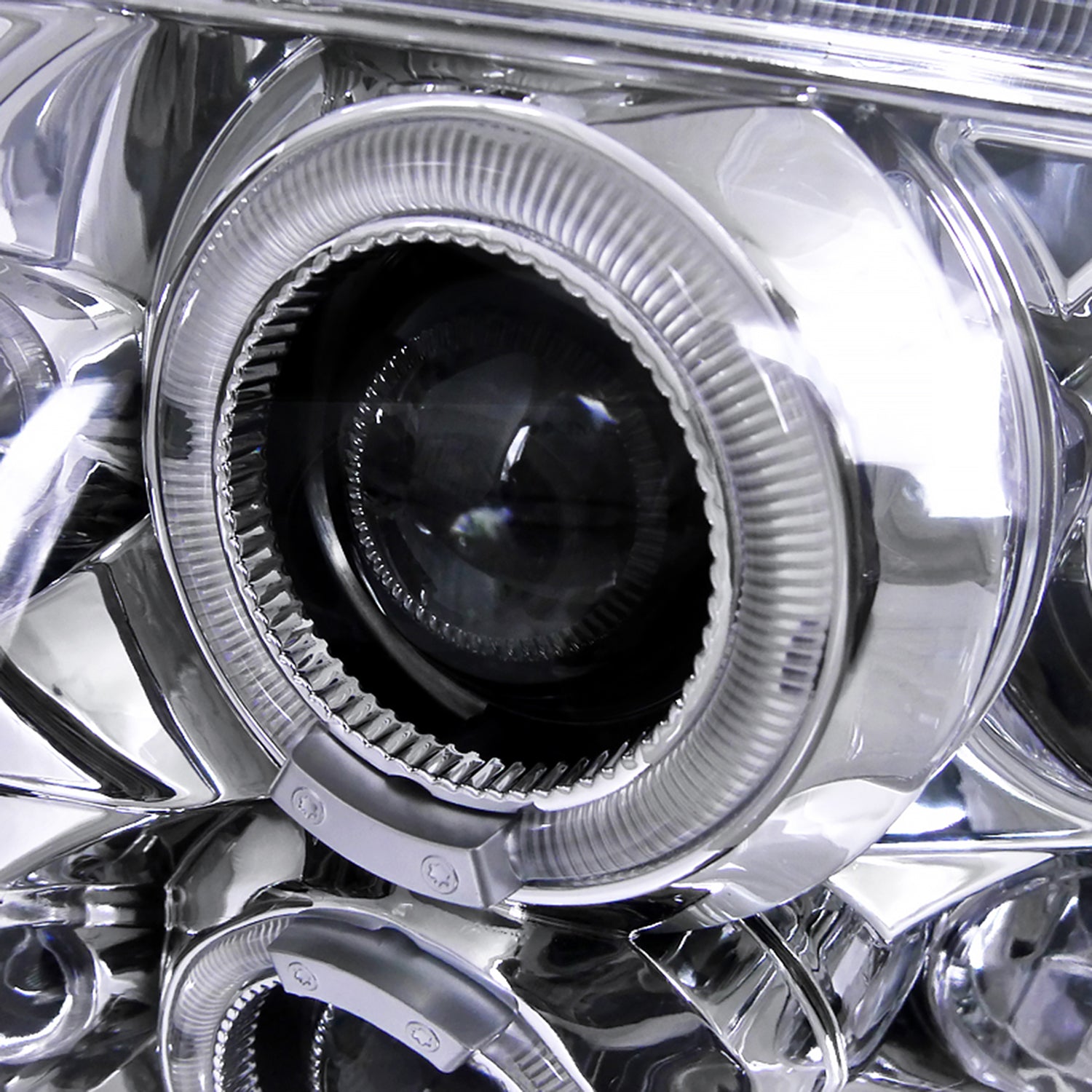 1997-2000 VW Passat Dual Halo Projector Headlights Chrome/Clear Lens