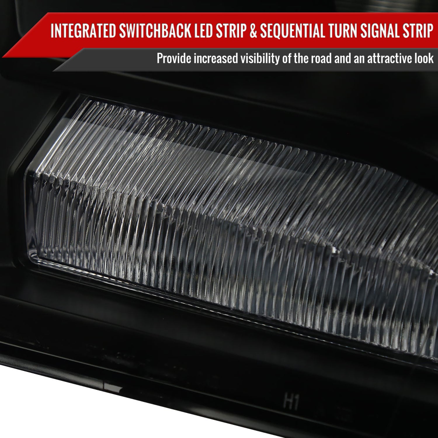 2009-2018 Dodge RAM 1500 / RAM 2500 3500 LED Bar Headlights Smoke