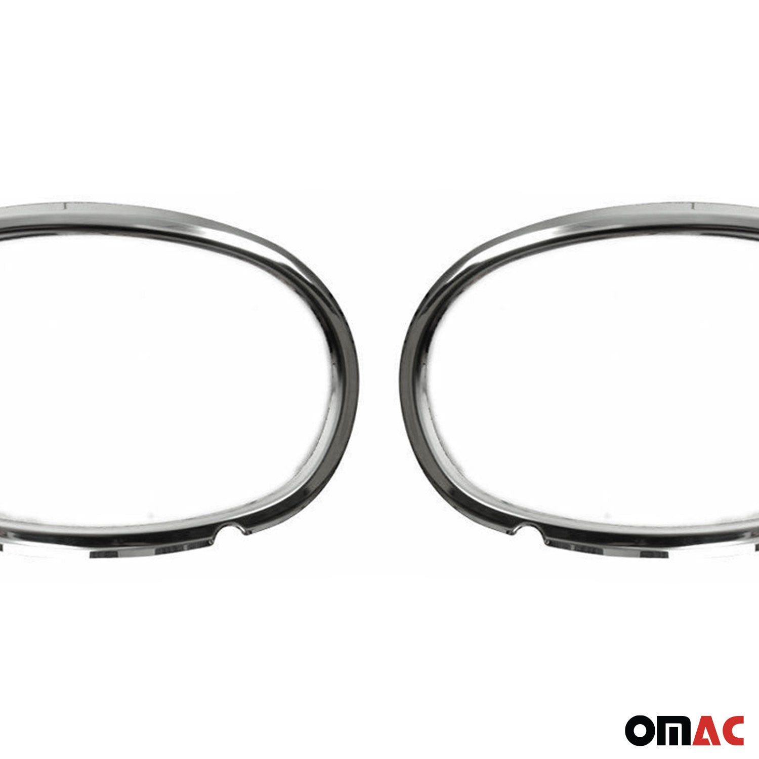 2014-2018 Mercedes Sprinter W906 Fog Light Lamp Bezel Cover Stainless Steel Silver 2Pcs