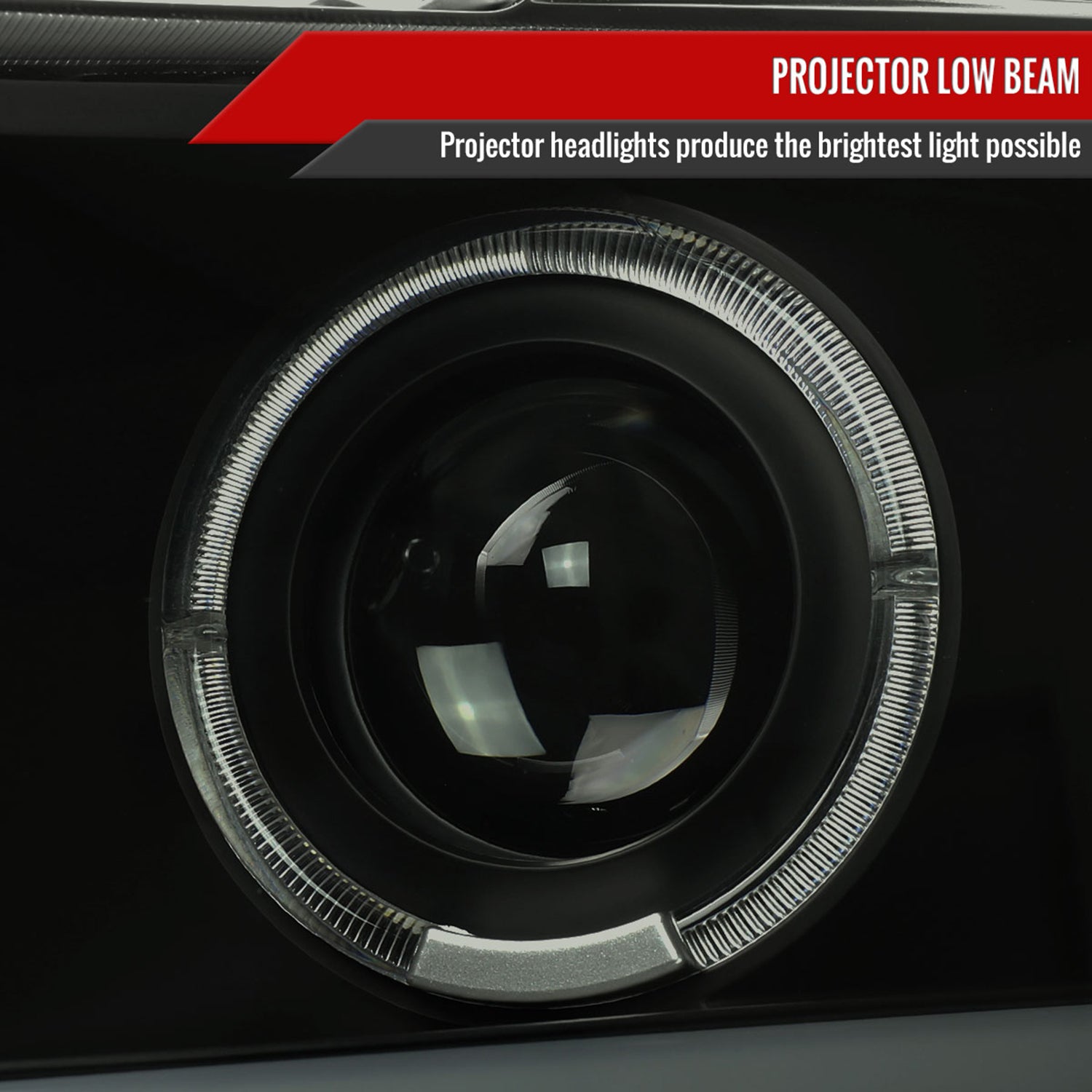 2007-2013 Chevy Silverado 1500 2500 3500 LED Dual Halo Headlights Black