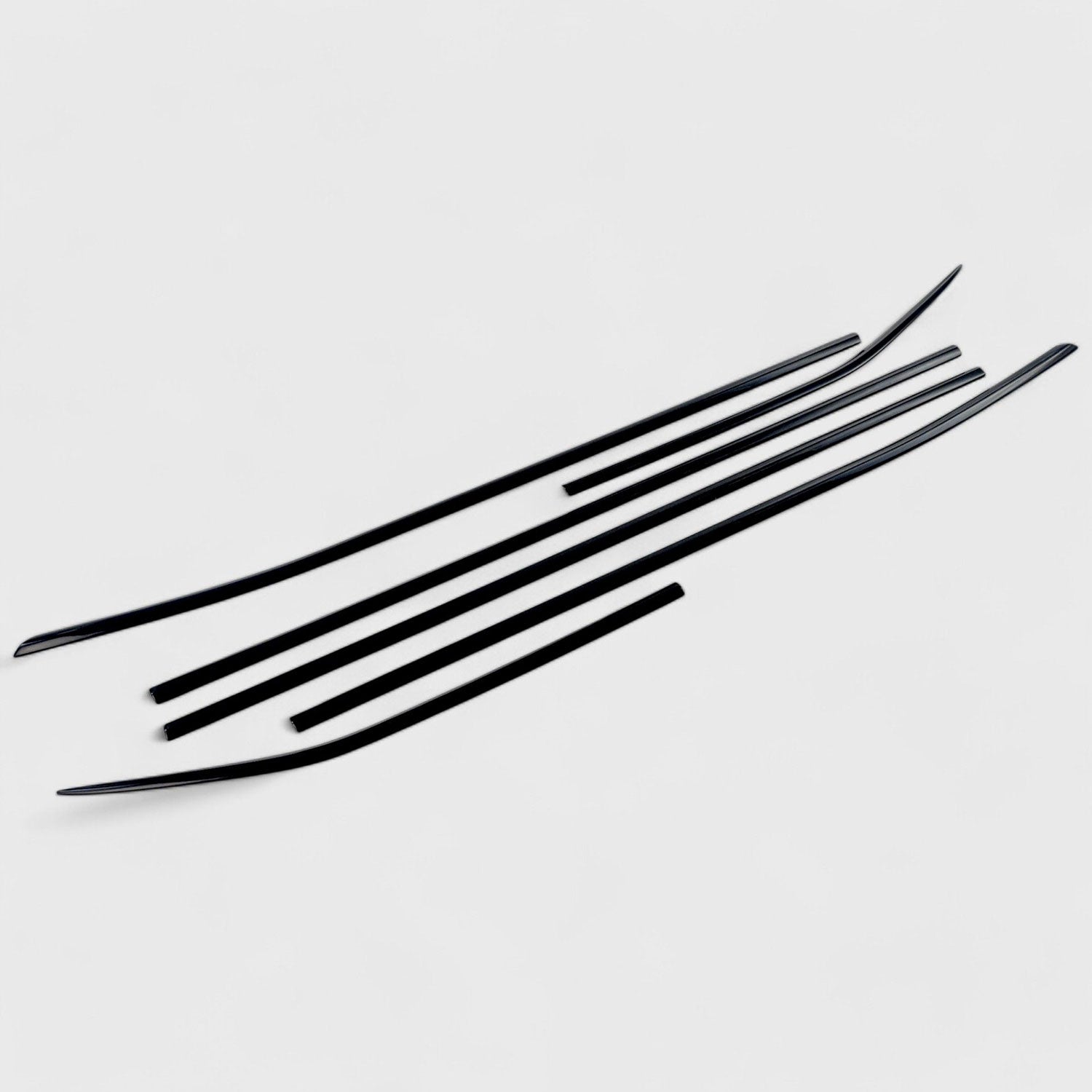 2020-2024 Toyota Highlander Window Trim Set Gloss Black 6Pcs ABS Plastic