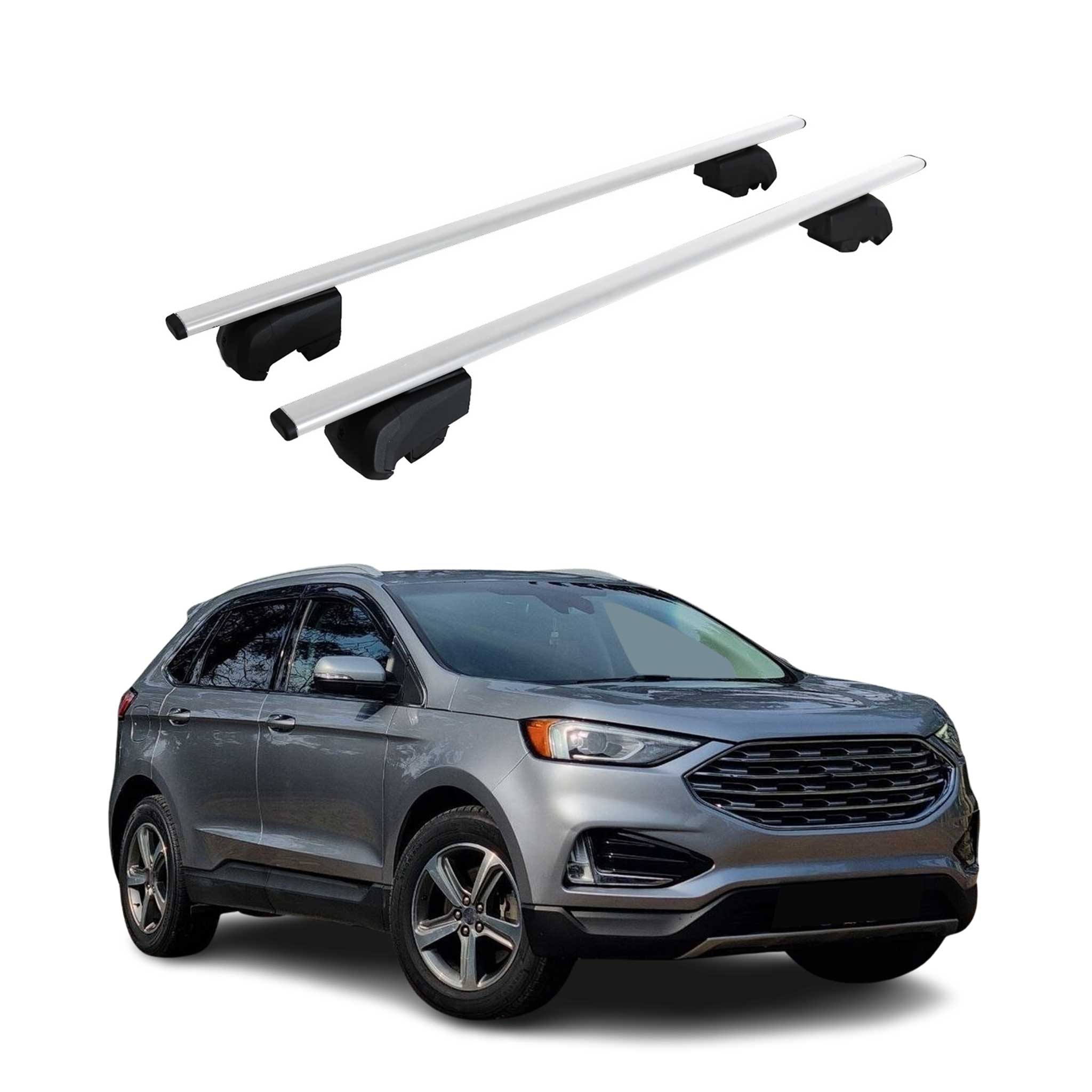 2015-2024 Ford Edge Roof Rack Cross Bars Silver