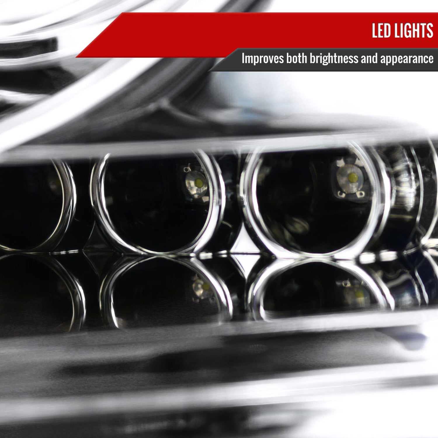 2004-2008 Ford F-150/ 06-2008 Lincoln Mark LT Dual Halo Headlights Chrome