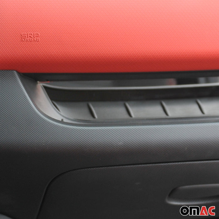Dashboard Console Glove Box Trim for Renault Clio 2012-2018 Steel Silver