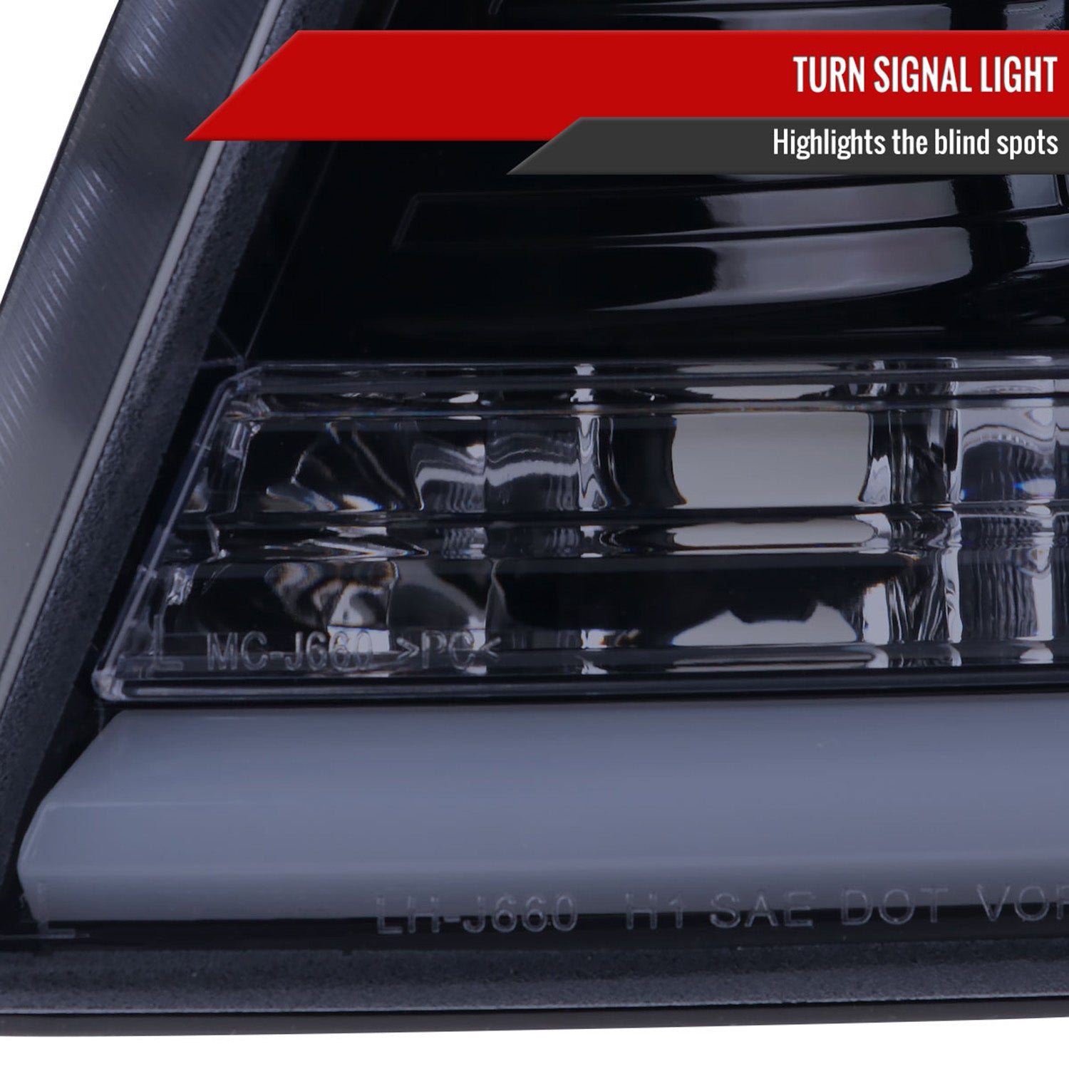 2004-2008 Ford F-150/Lincoln Mark LT LED CBar Projector Headlights Smoke