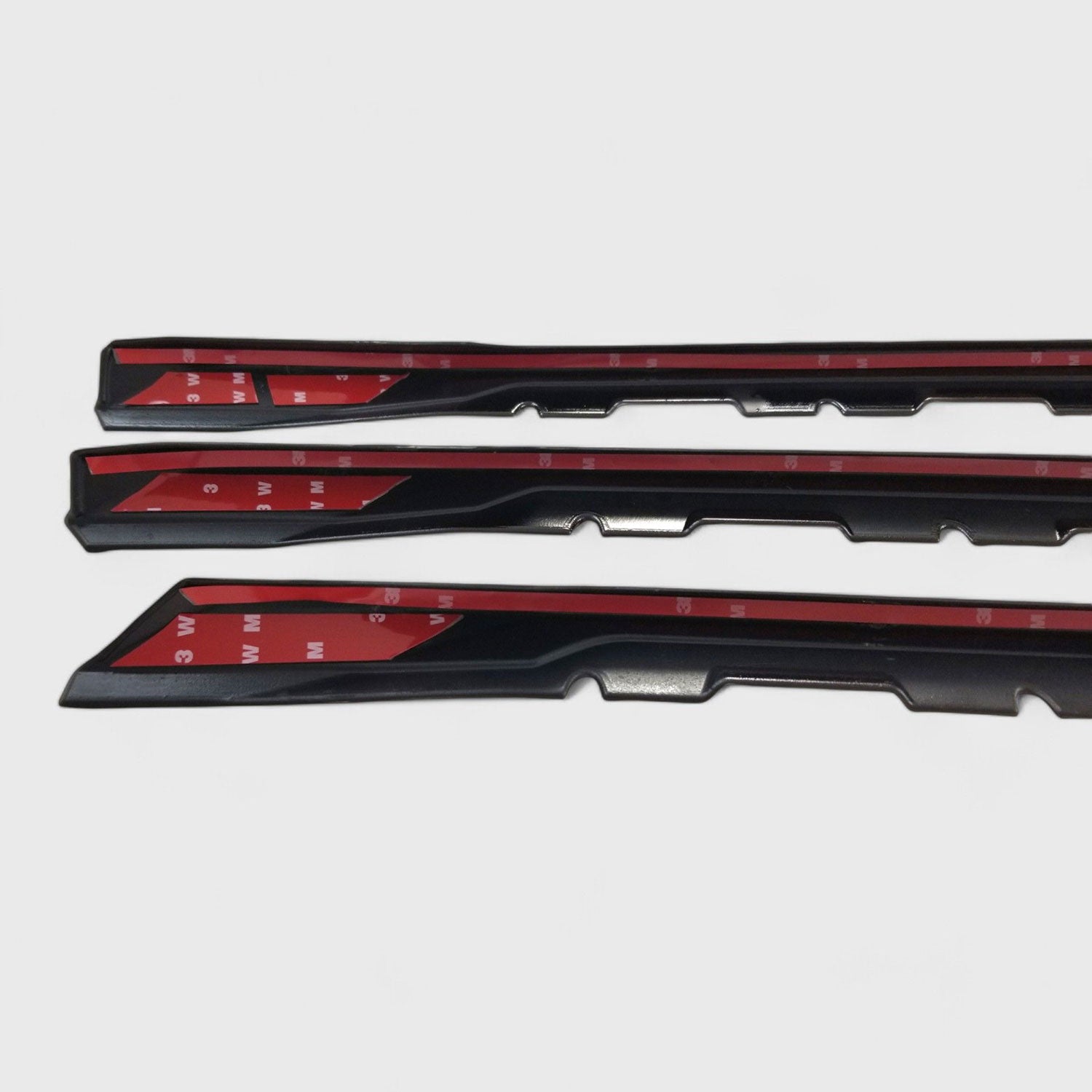 2016-2018 Chevrolet Silverado 1500 Grille Overlay Gloss Black 3Pcs ABS Plastic