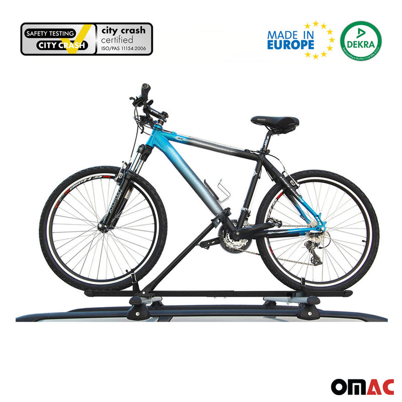 Bike Carrier Roof Mount Black Alu Bicycle Rack Cycling Car Truck SUV