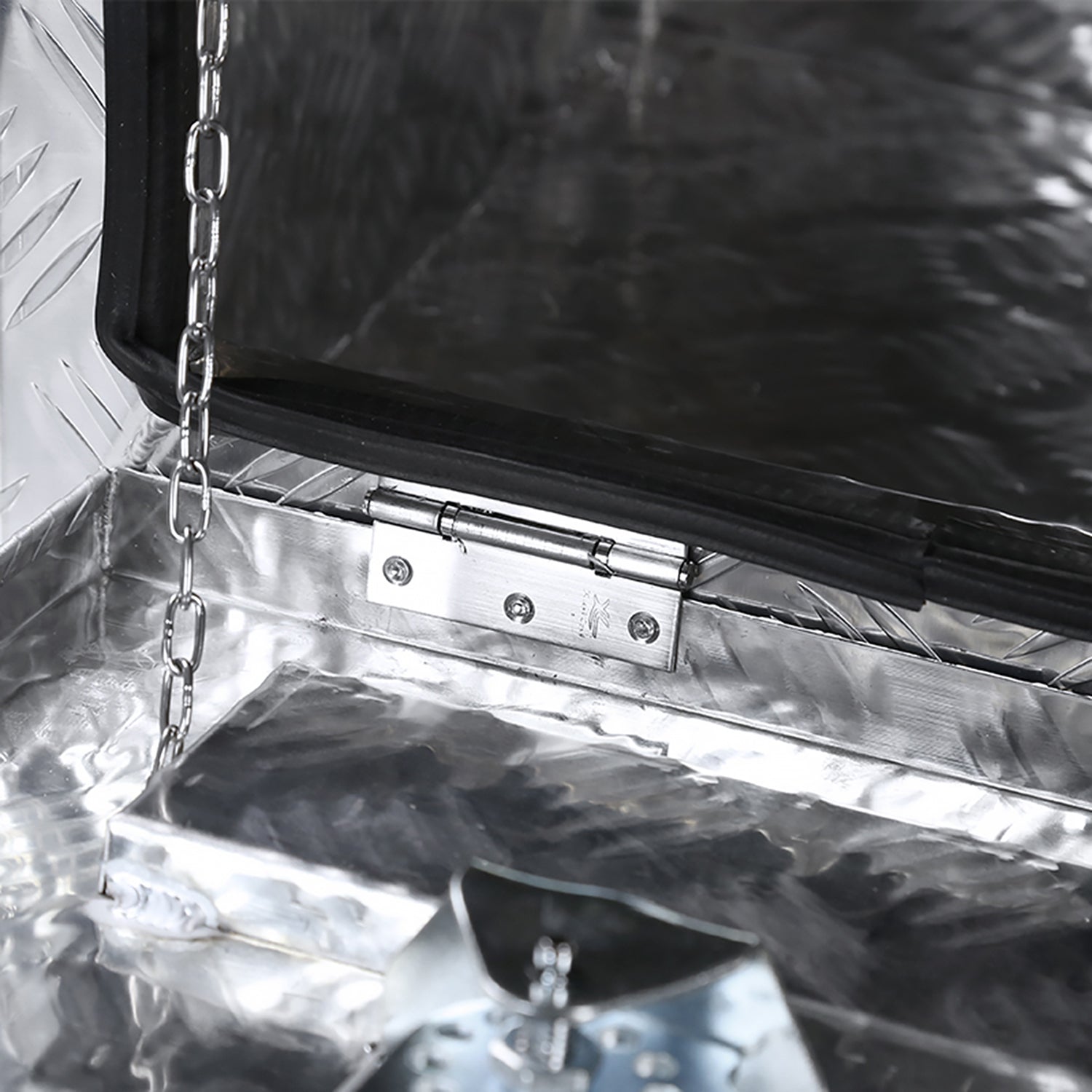 36" Heavy Duty Silver Underbody Truck Tool Box w/ T-Handle Latches Locks & Keys