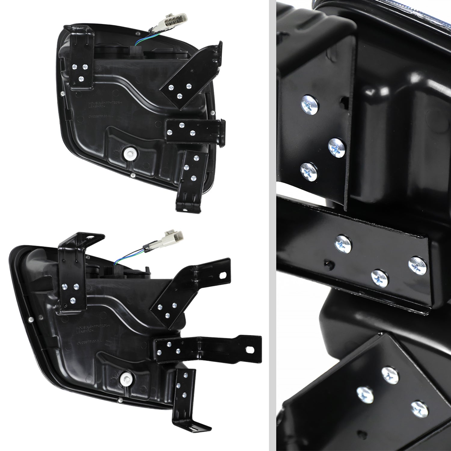 1997-2004 Chevy Corvette C5 H7 Projector Headlights Matte Black/Clear Lens