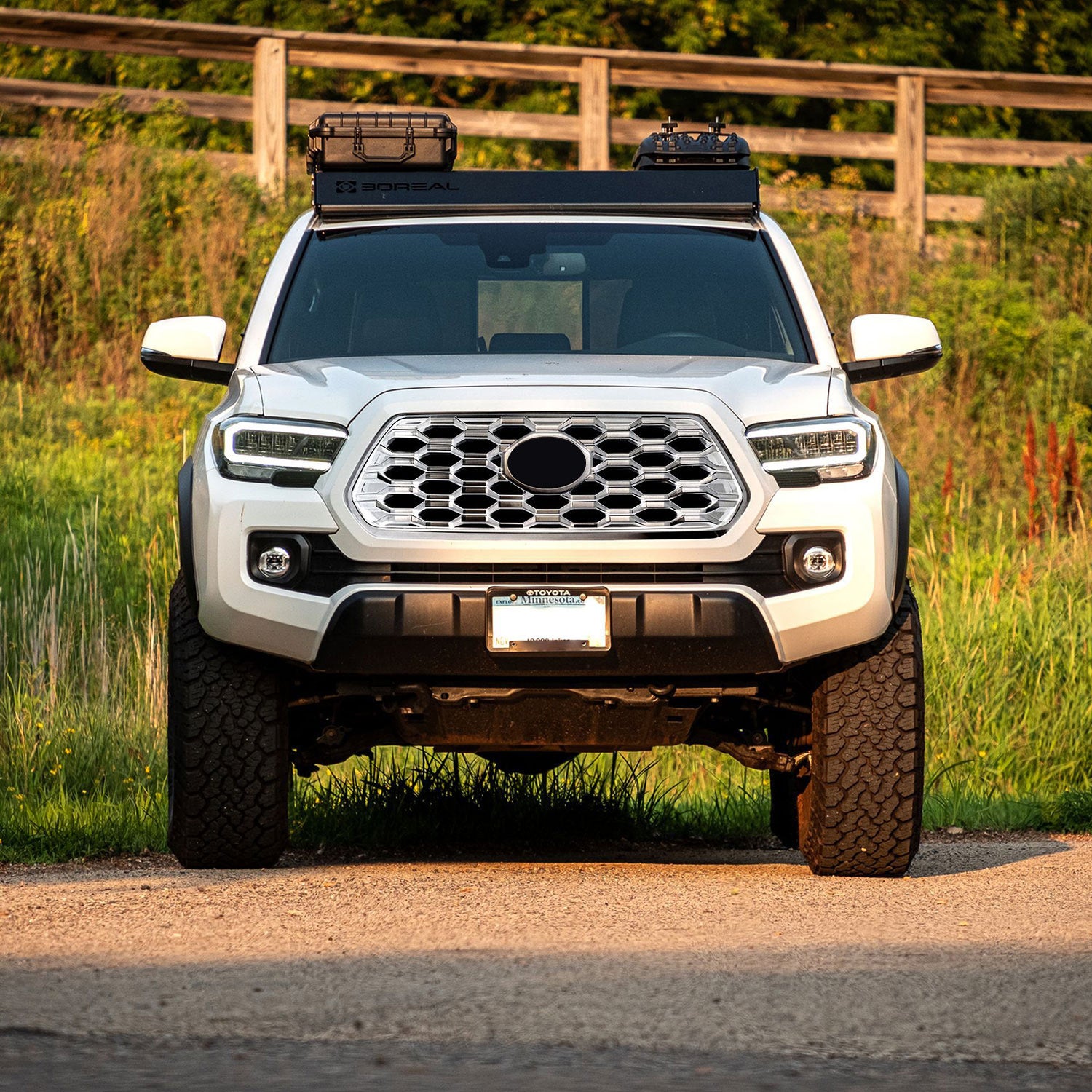 2020-2024 Toyota Tacoma Grille Overlay Chrome 1Pcs ABS Plastic