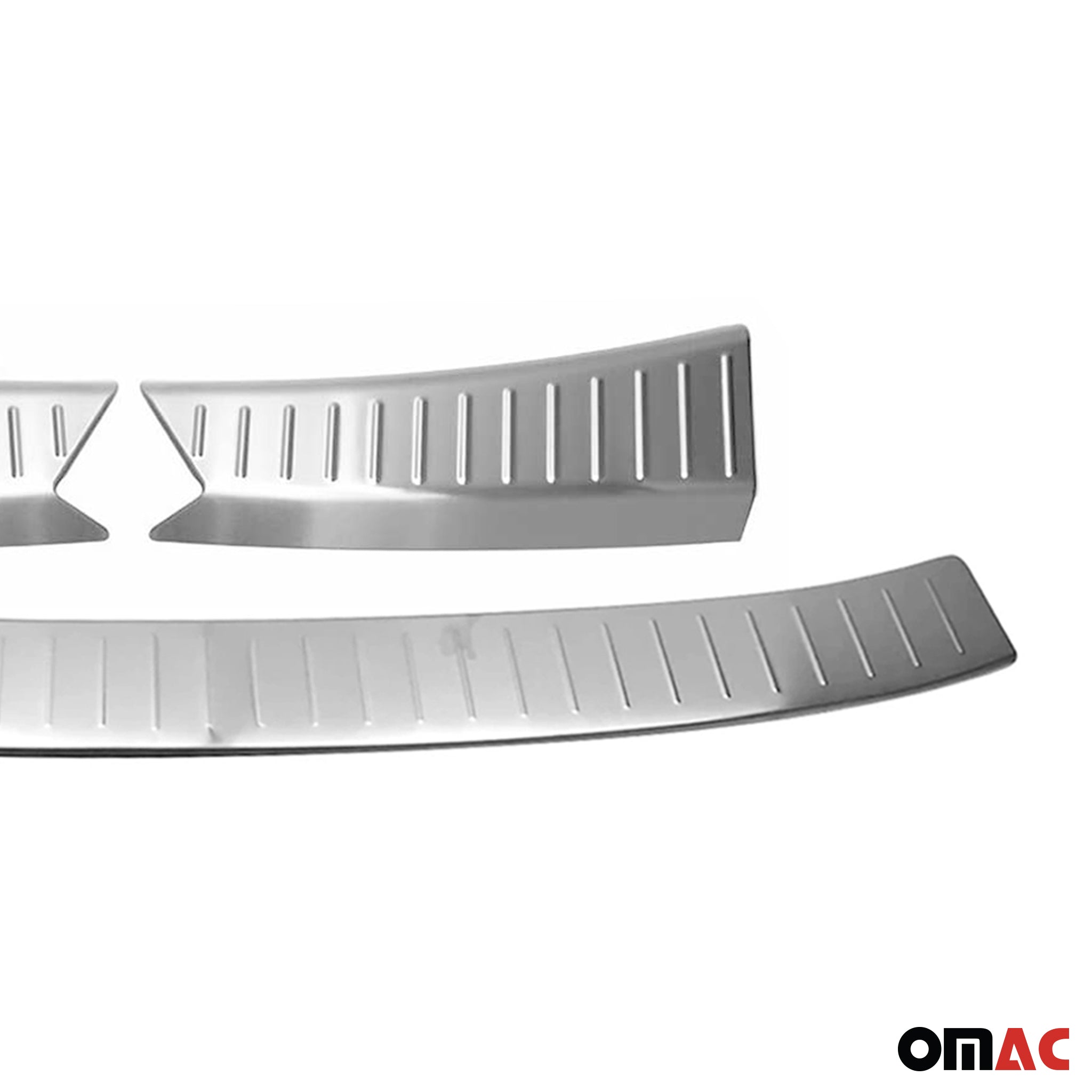 Rear Bumper Guard & Trunk Sill Cover Set for Ford Escape 2013-16 Pre-FL Brushed