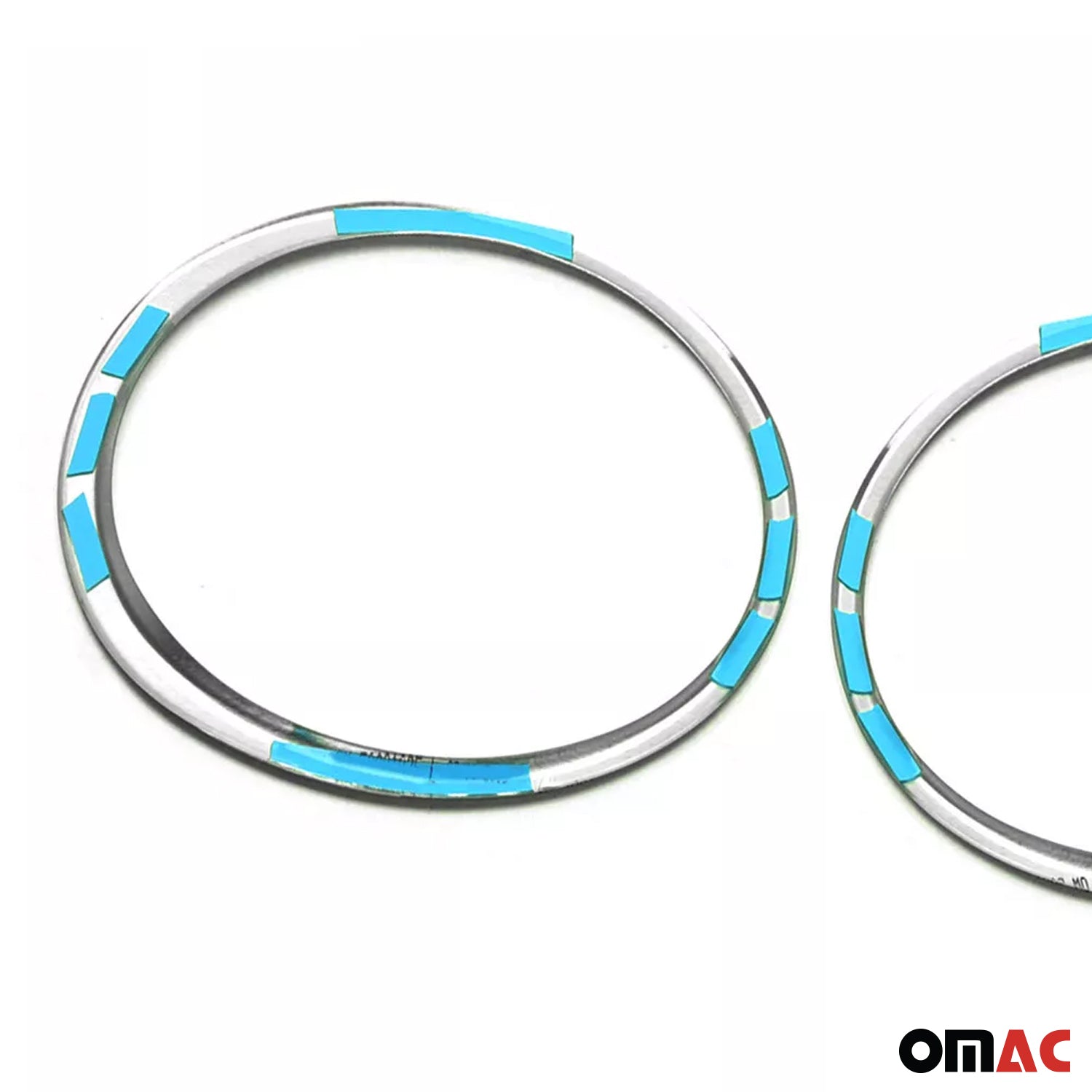 2015-2017 Nissan Juke Fog Light Headlight Lamp Surround Cover Silver 2 Pcs