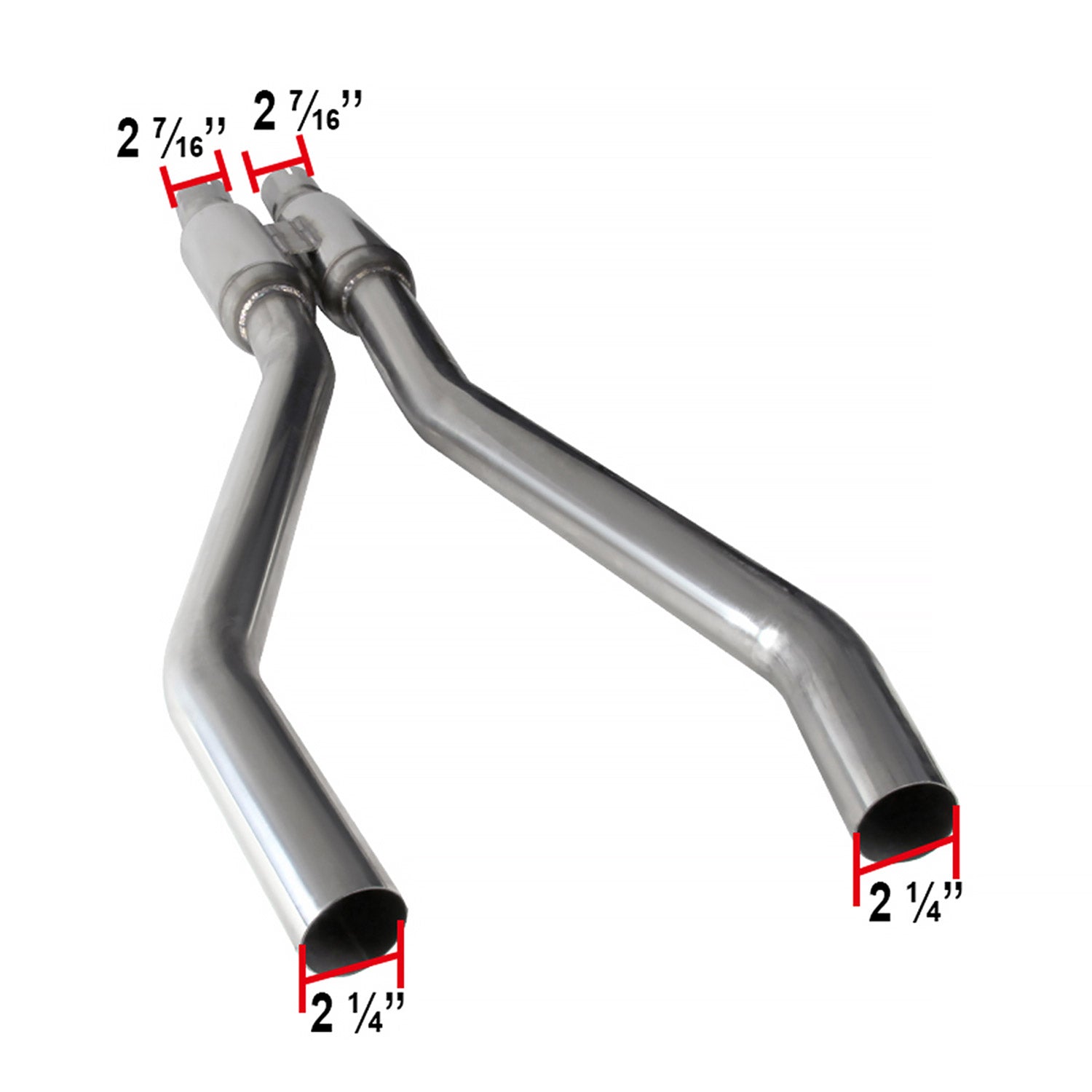 2010-2015 Chevy Camaro 3.6L V6 Stainless Steel Dual Catback Exhaust System
