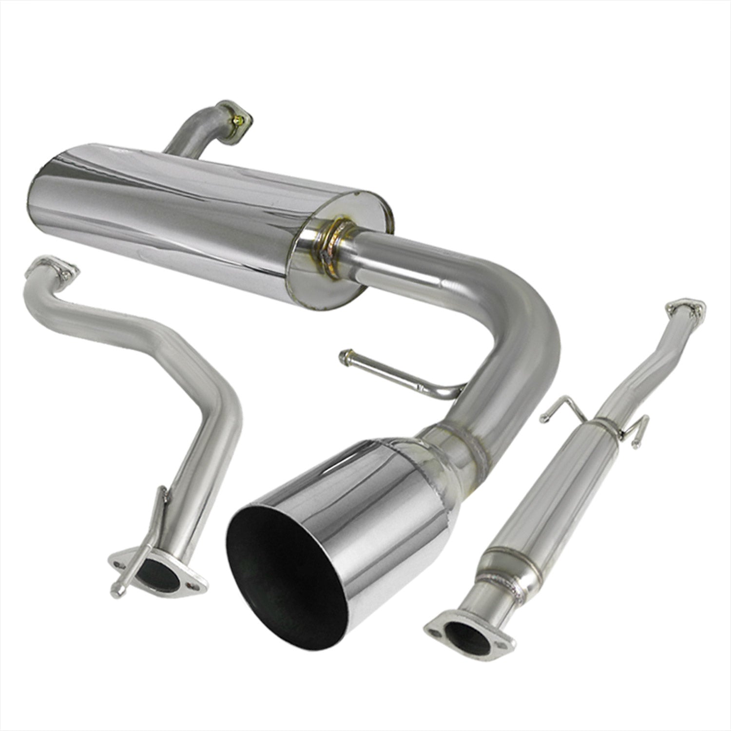 1988-1991 Honda Civic H/B DX Si Hatchback T-304 Steel N1 Catback Exhaust