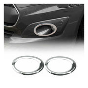 2014-2019 Ford Transit Connect Fog Light Lamp Bezel Cover Stainless Steel Silver 2 Pcs