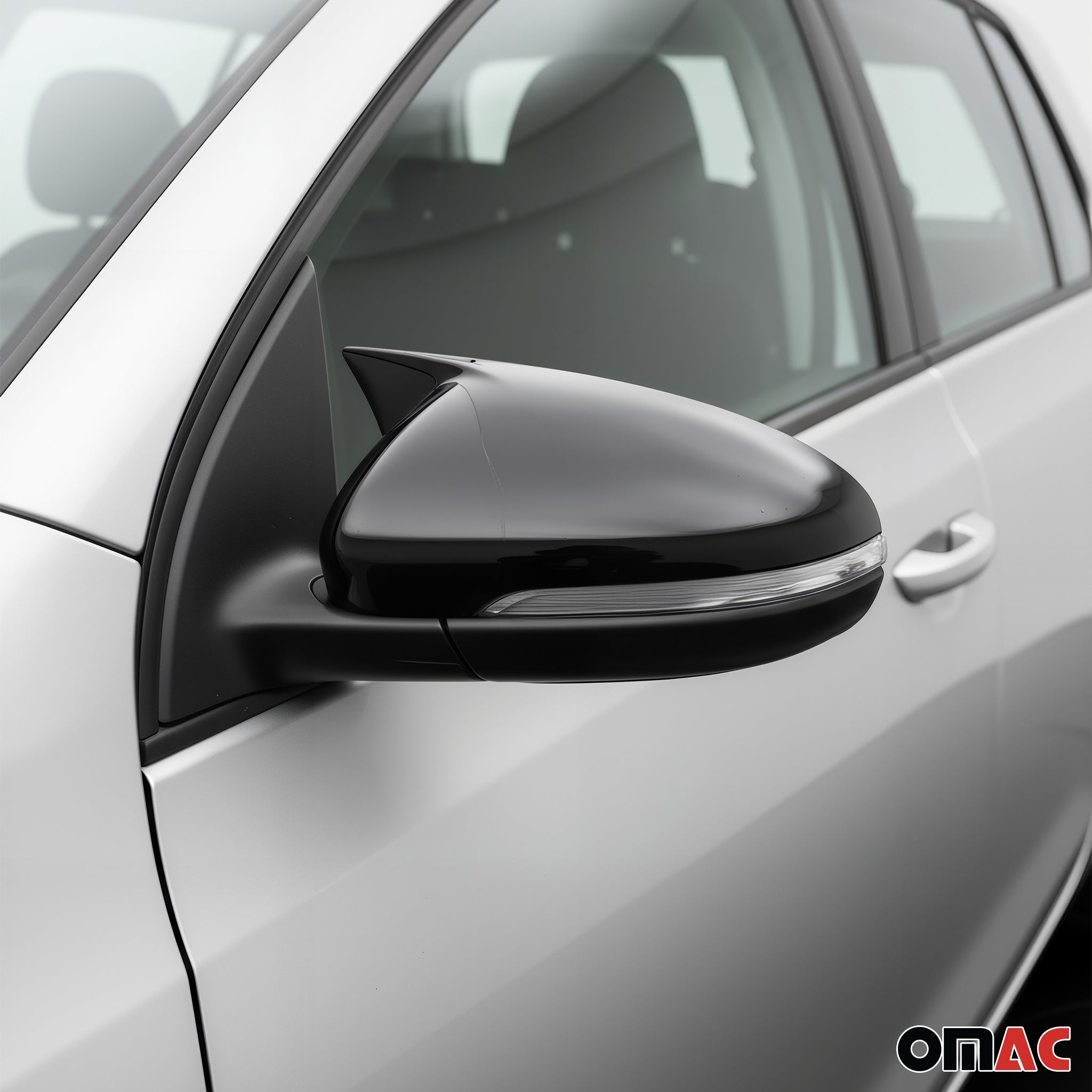 2010-2014 VW Golf Mk6 Side Mirror Cover Caps Piano Black 2 Pcs