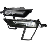 2018-2019 Ford Explorer LED Fog Lights Kit Chrome Housing/Clear Lens