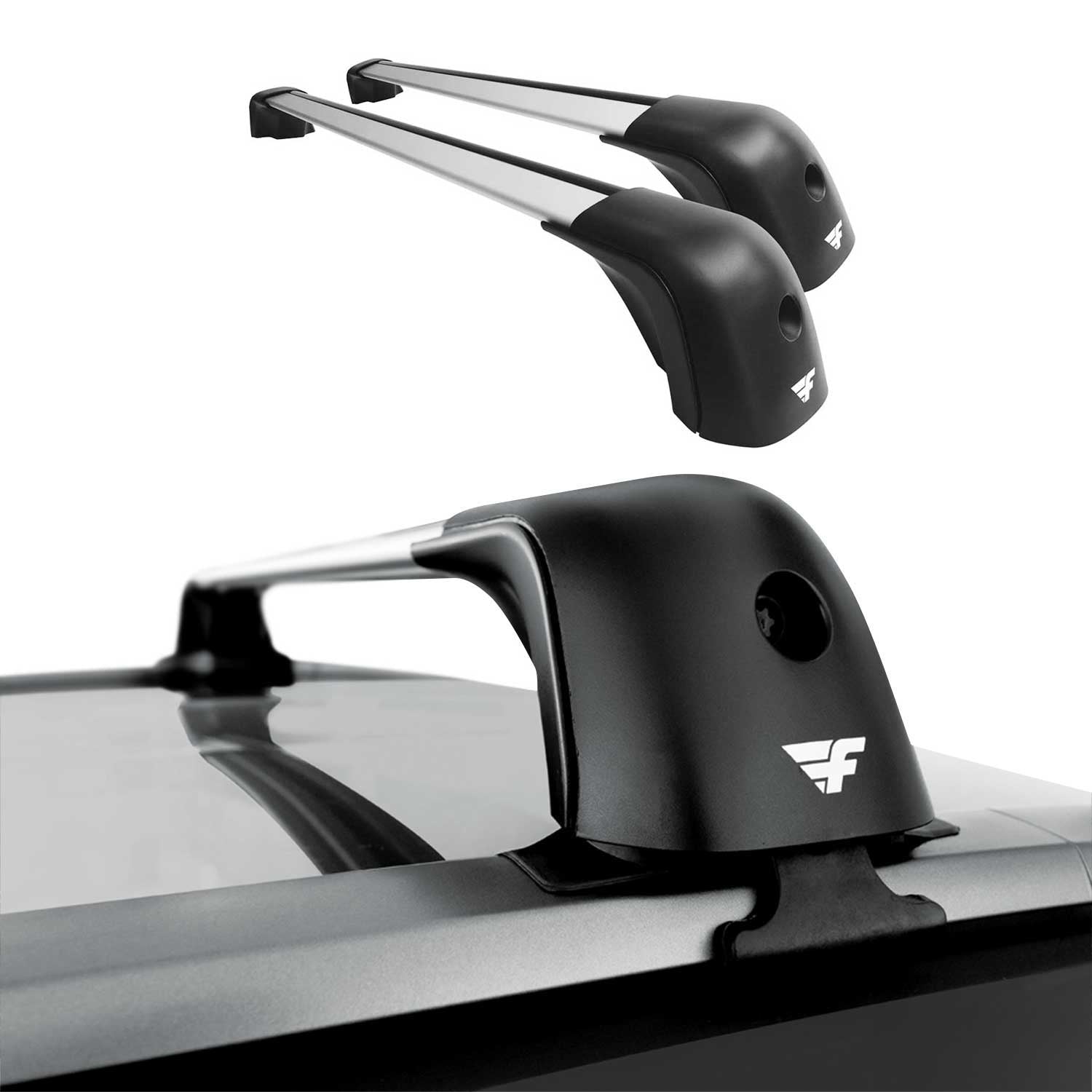 2015-2019 Mercedes GLA Class X156 Roof Racks Cross Bars Silver