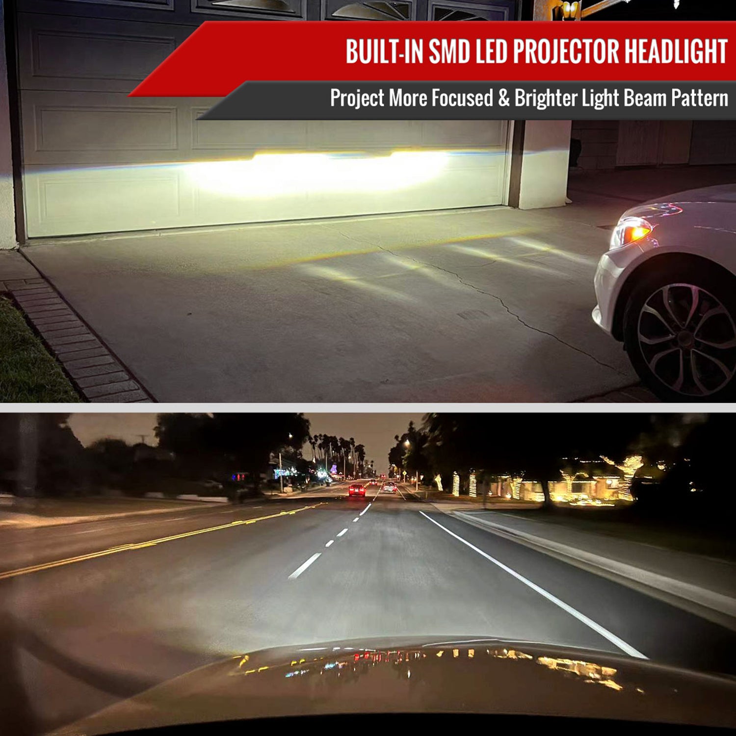 2015-2018 Mercedes-Benz C-Class W205 LED Headlights Signal Black/Light Smoke