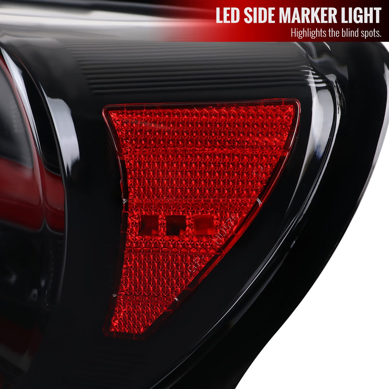 2013-2016 Scion FRS/ Subaru BRZ Lambo LED Tail Lights Jet Black/Clear
