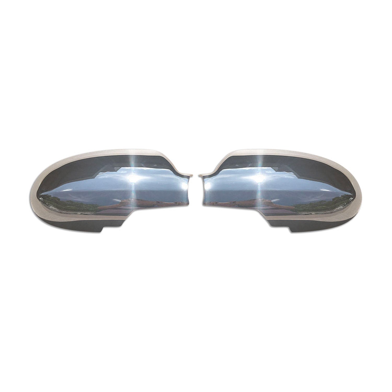 2007-2010 Hyundai Elantra Side Mirror Cover Caps ABS Chrome Silver 2Pcs