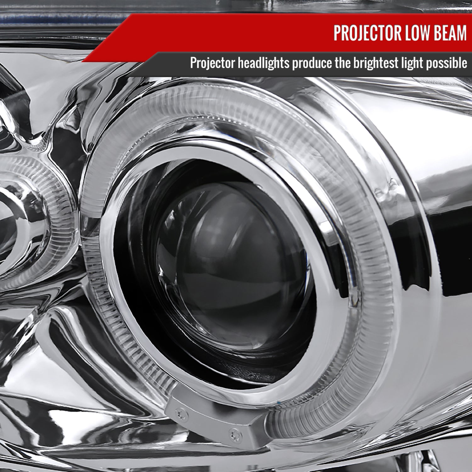 2002-2005 Dodge RAM 1500/ 03-2005 RAM 2500 3500 Dual Halo Headlights Chrome