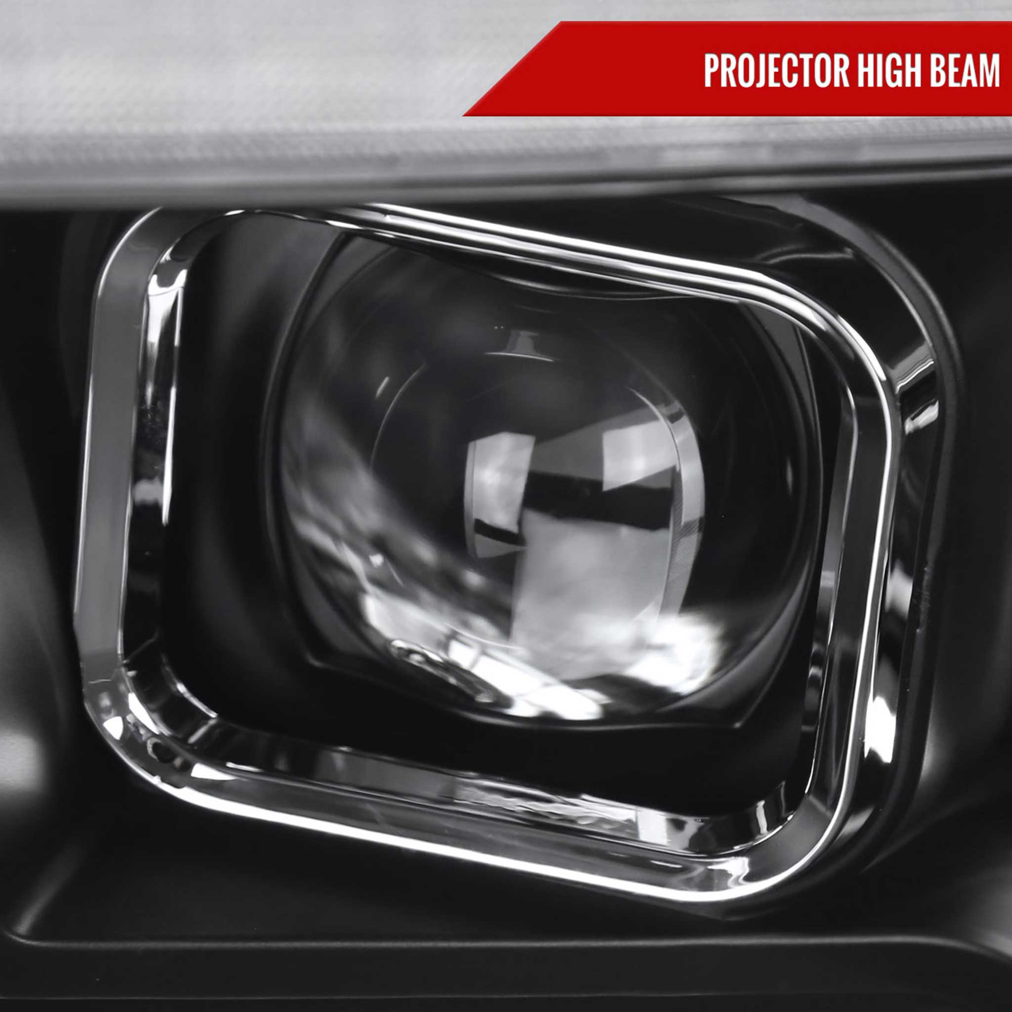 For Dodge RAM 1500 2009-18 / RAM Classic 2019-21 / 2500 3500 2010-18 Amber LED Bar Switchback Projector Headlights Matte Black Housing Clear Lens