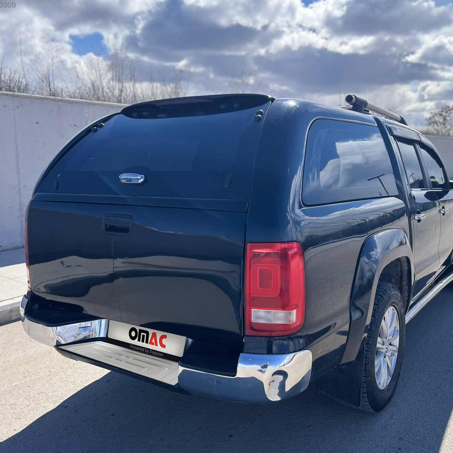 2010-2020 VW Amarok Rear Bumper Guard Stainless Steel Brushed