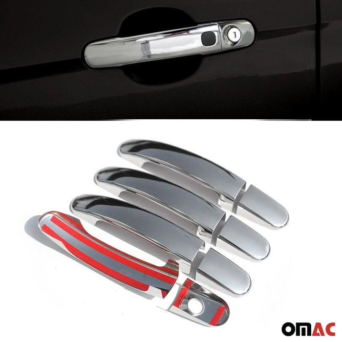 Car Door Handle Cover Protector for Ford C-Max 2013-2017 Steel Chrome 8 Pcs