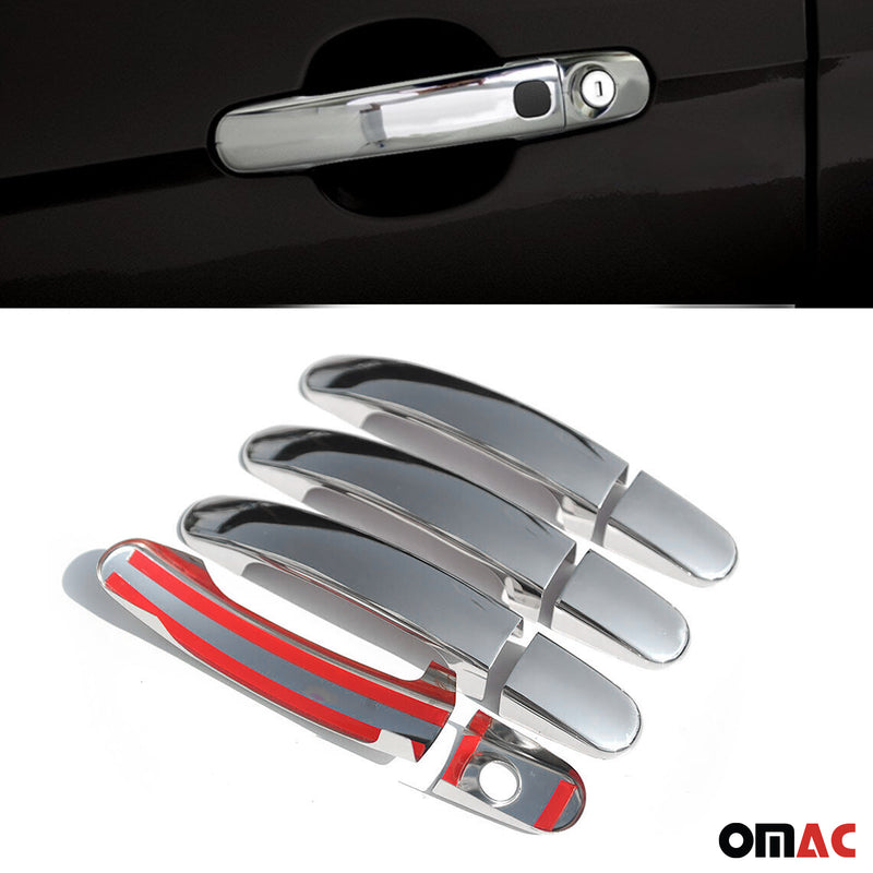 2013-2017 Ford C-Max Car Door Handle Cover Protector Steel Chrome 8 Pcs