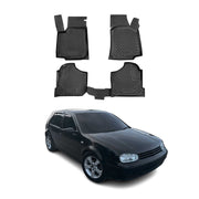 1998-2006 VW Golf Mk4 Floor Mats Liners Full Set All Weather Black