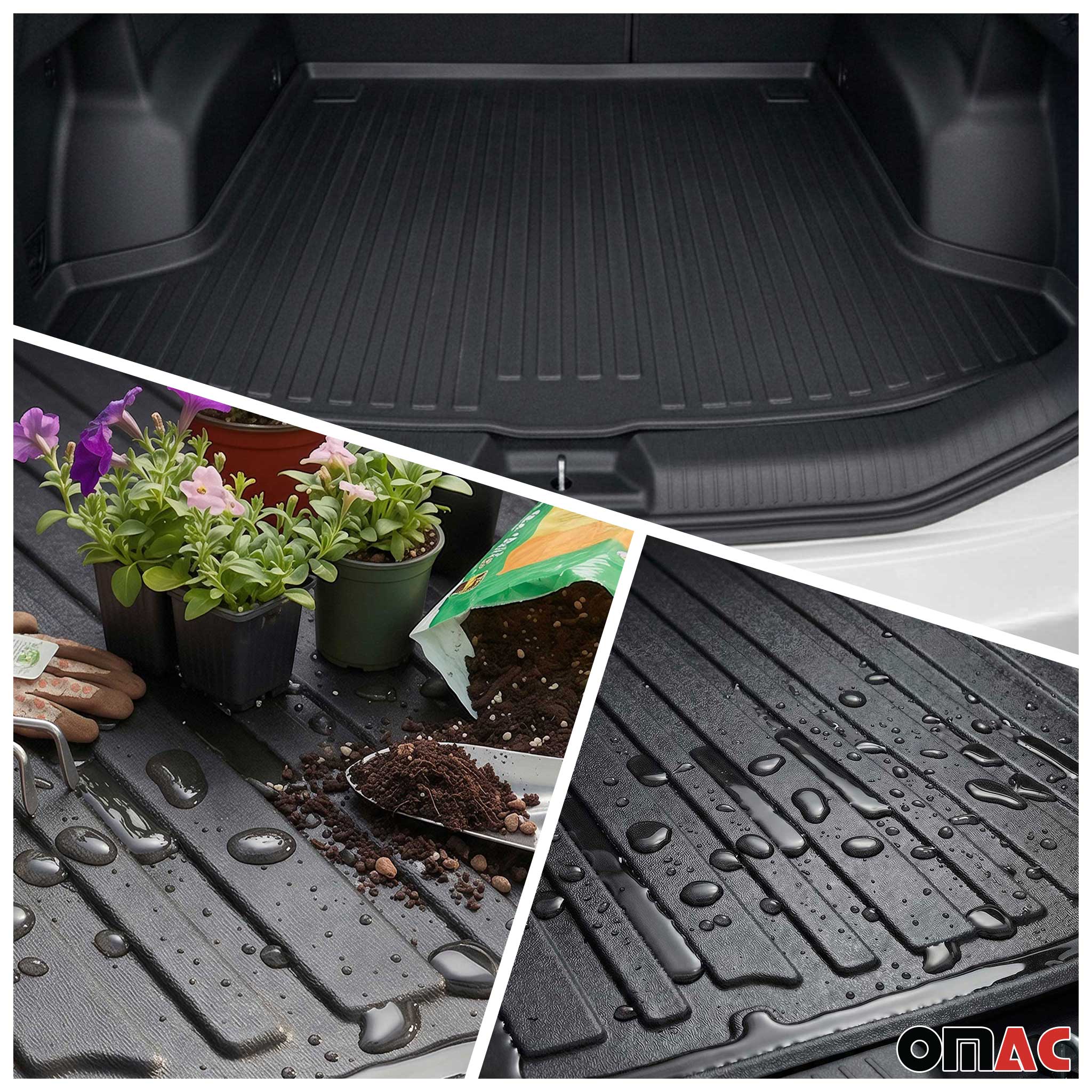 2011-2017 BMW X3 F25 Floor Mats & Cargo Liner Full Set All Weather Black