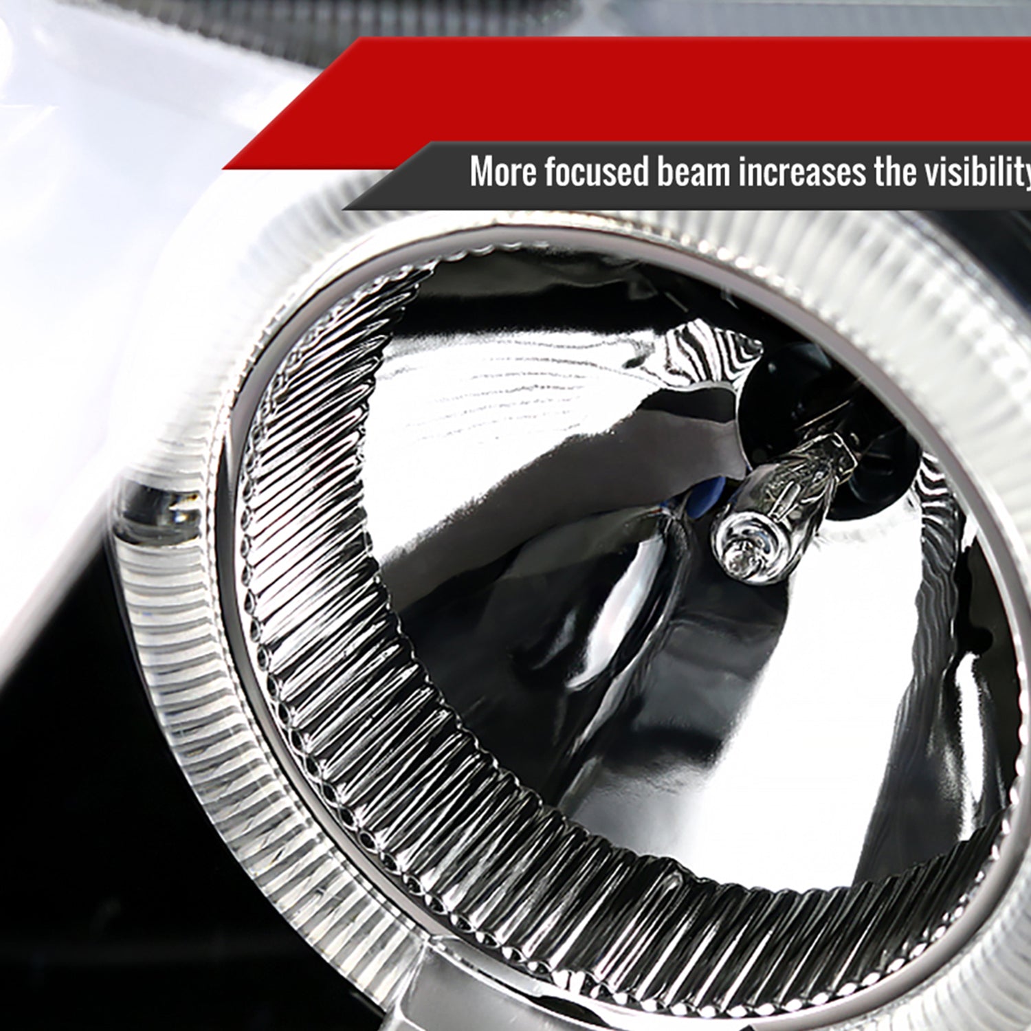 2006-2011 Honda Civic Coupe Dual Halo Projector Headlights Matte Black/Clear