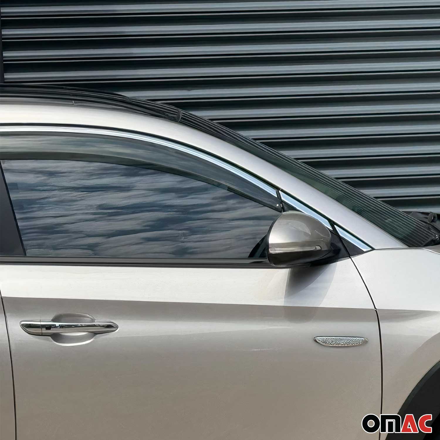 2016-2021 Hyundai Tucson Window Molding Trim Streamer Stainless Steel Silver 10 Pcs