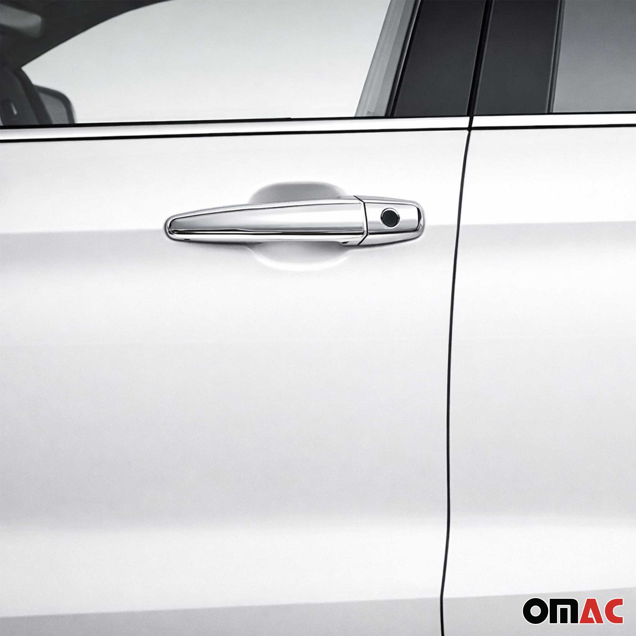 2008-2013 Toyota Highlander Car Door Handle Cover Protector Stainless Steel 2 Key Hole