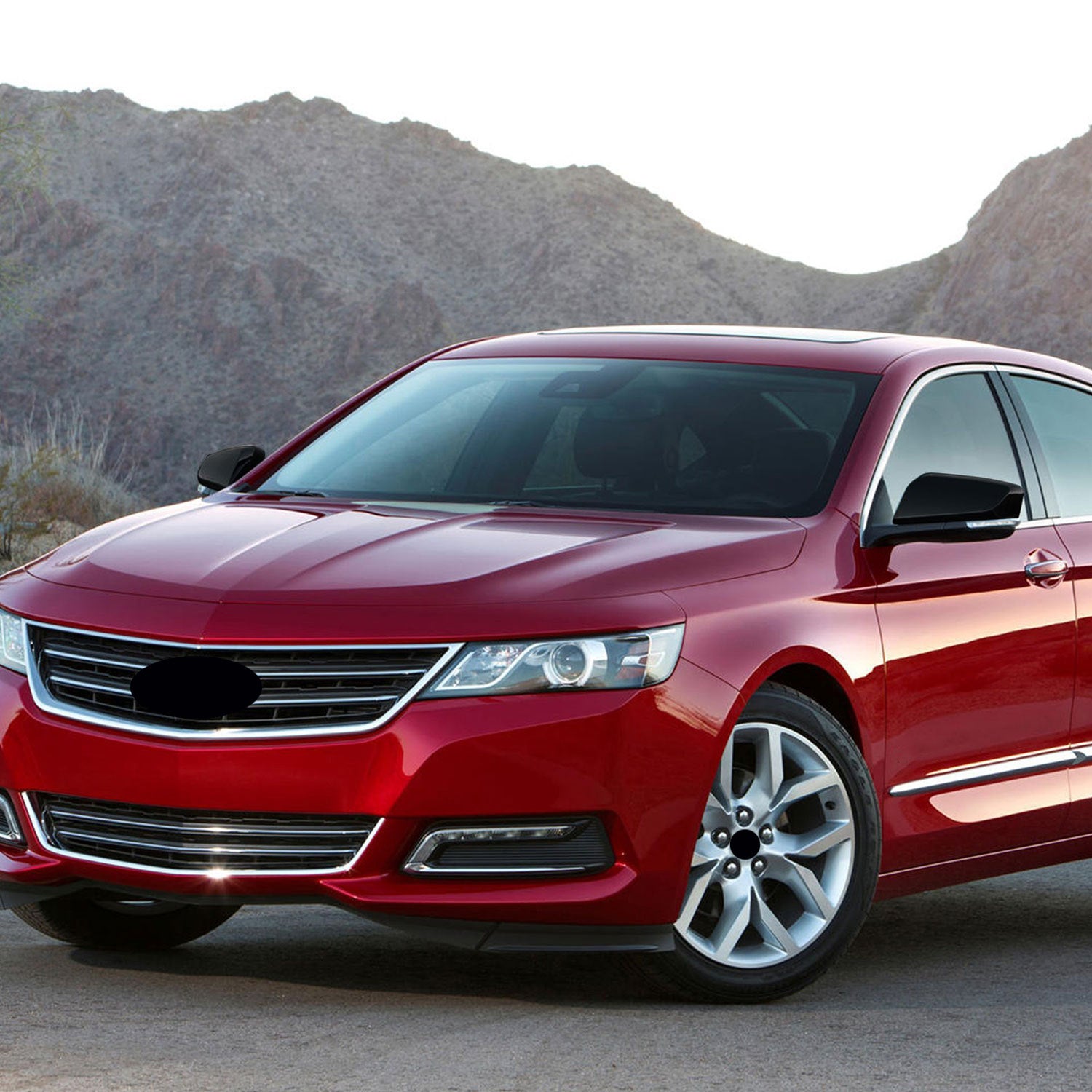 2013-2020 Chevrolet Impala Mirror Cover Caps Gloss Black 2Pcs ABS Plastic