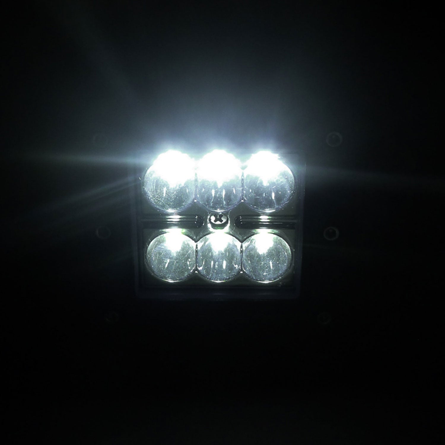 Universal Off Road 6000K Spot Beam 18W 6-LED Cub Fog Light Mounting Bracket