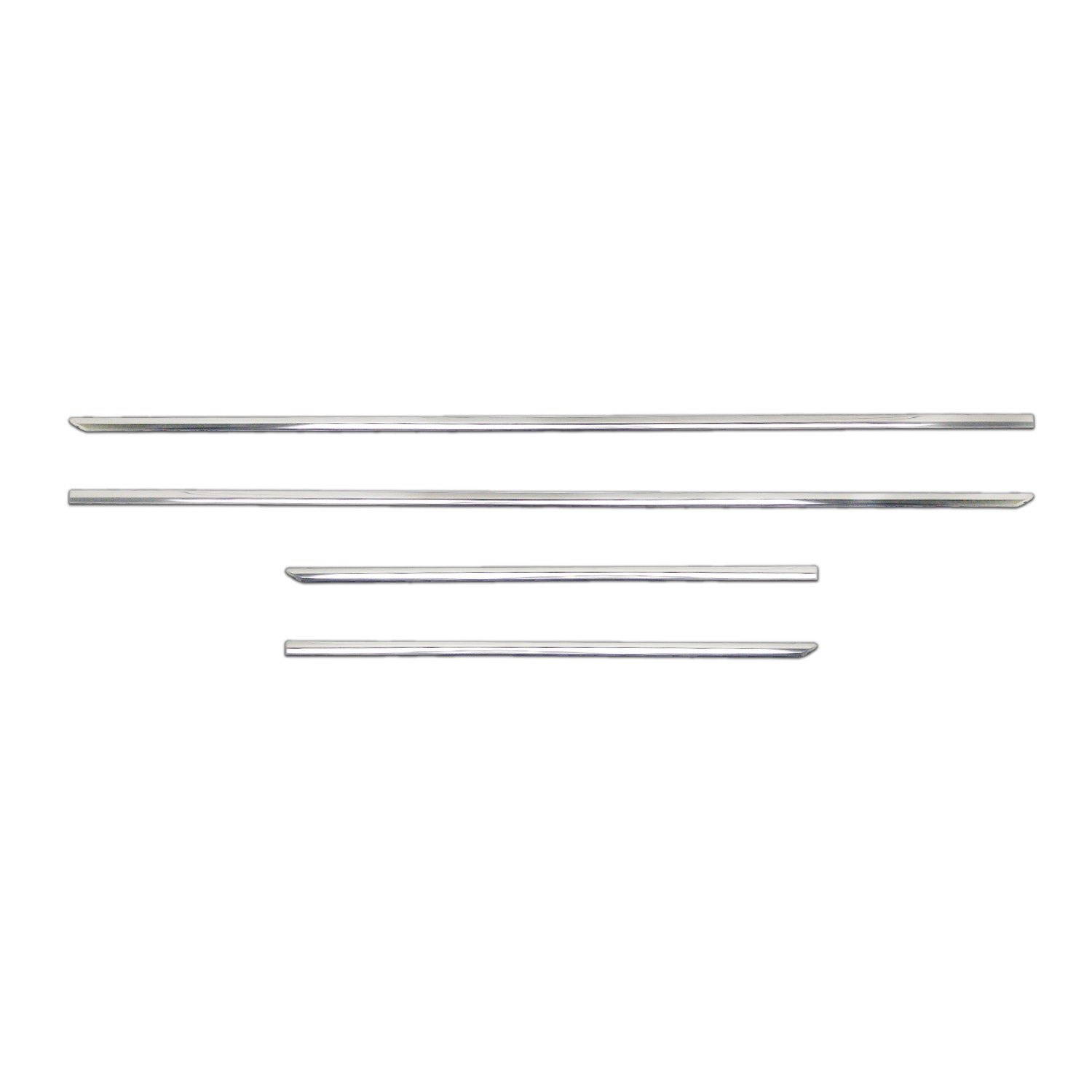 2014-2018 Subaru Forester IV Side Door Molding Trim Stainless Steel Silver 4x