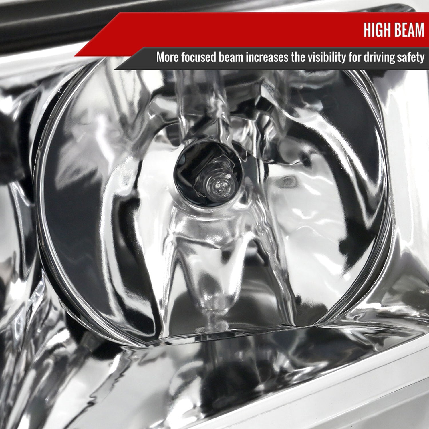 2007-2013 Chevy Silverado 1500/ 2500HD 3500HD LED C-Bar Headlights Chrome