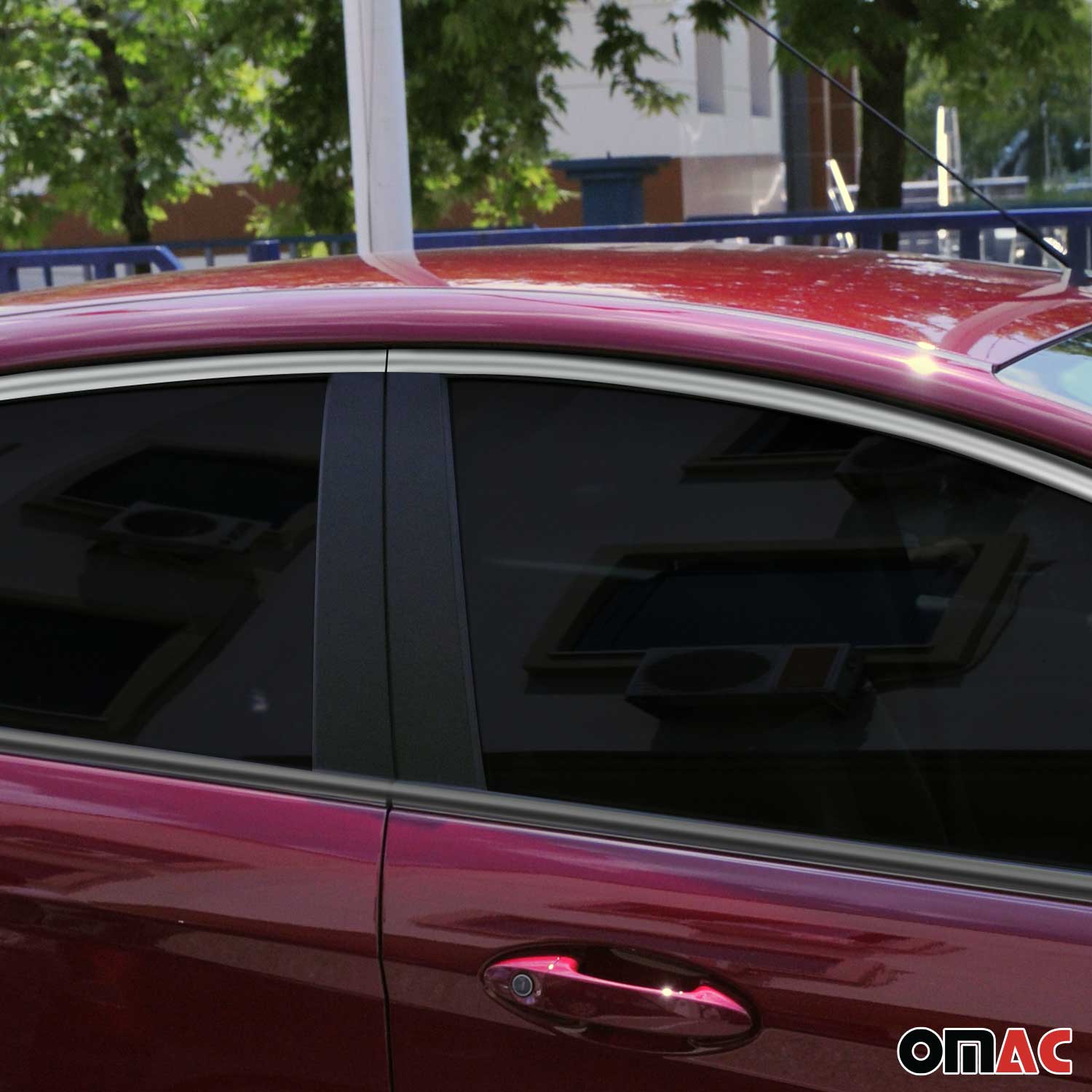 2011-2019 Ford Fiesta Upper Window Molding Trim Streamer Stainless Steel Silver 8 Pcs