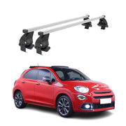 2016-2023 Fiat 500X Roof Rack Cross Bars Silver