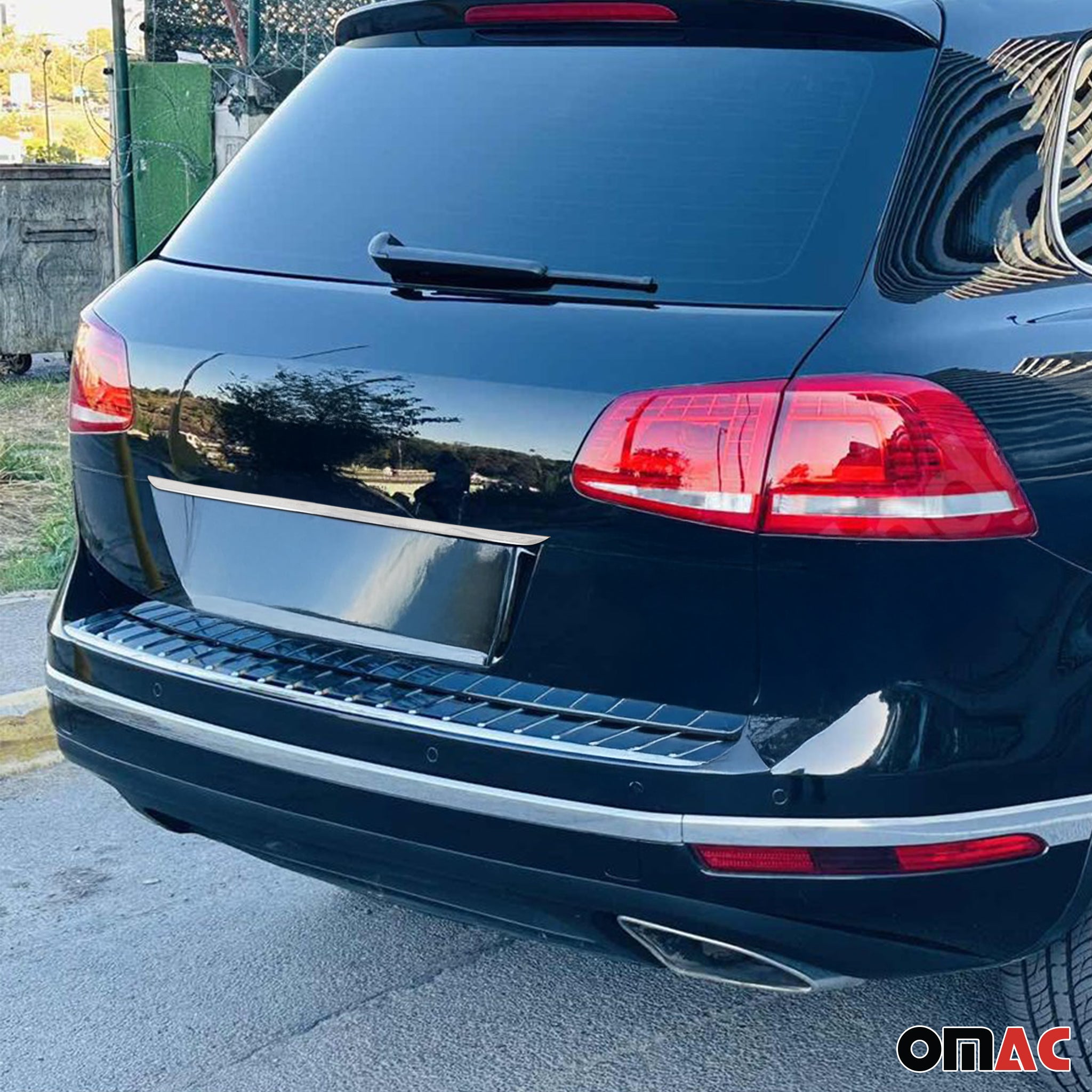 2011-2018 VW Touareg Rear Trunk Tailgate Door Handle Cover Stainless Steel Silver 1Pc