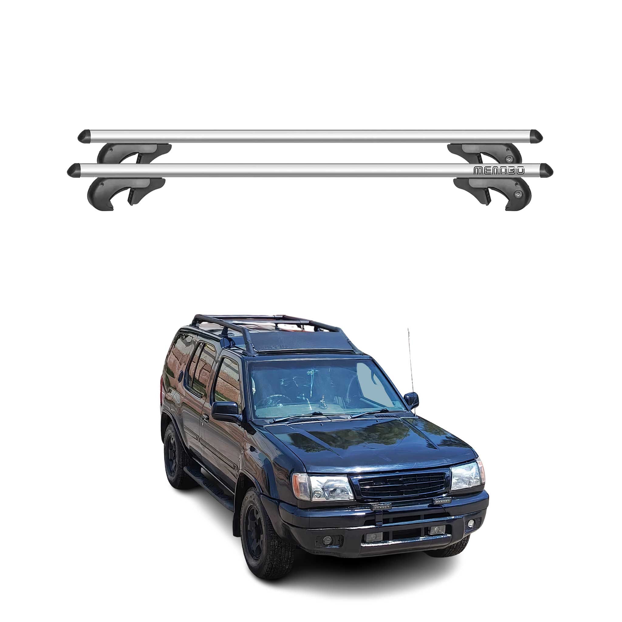 2005-2015 Nissan Xterra Roof Rack Cross Bars Silver