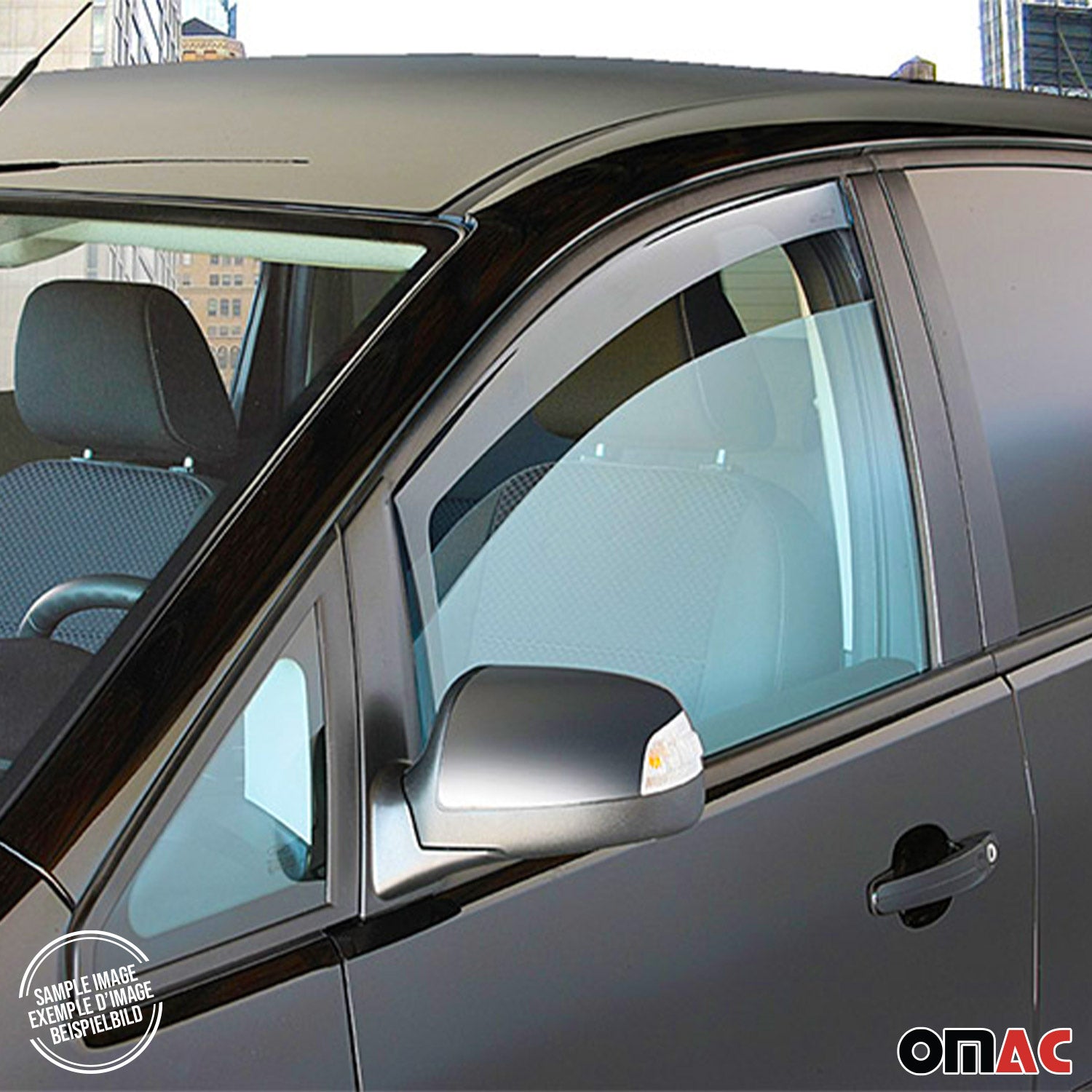 2016-2018 Hyundai Tucson Bug Shield Hood Deflector & Window Visor Kit 5Pcs Smoke