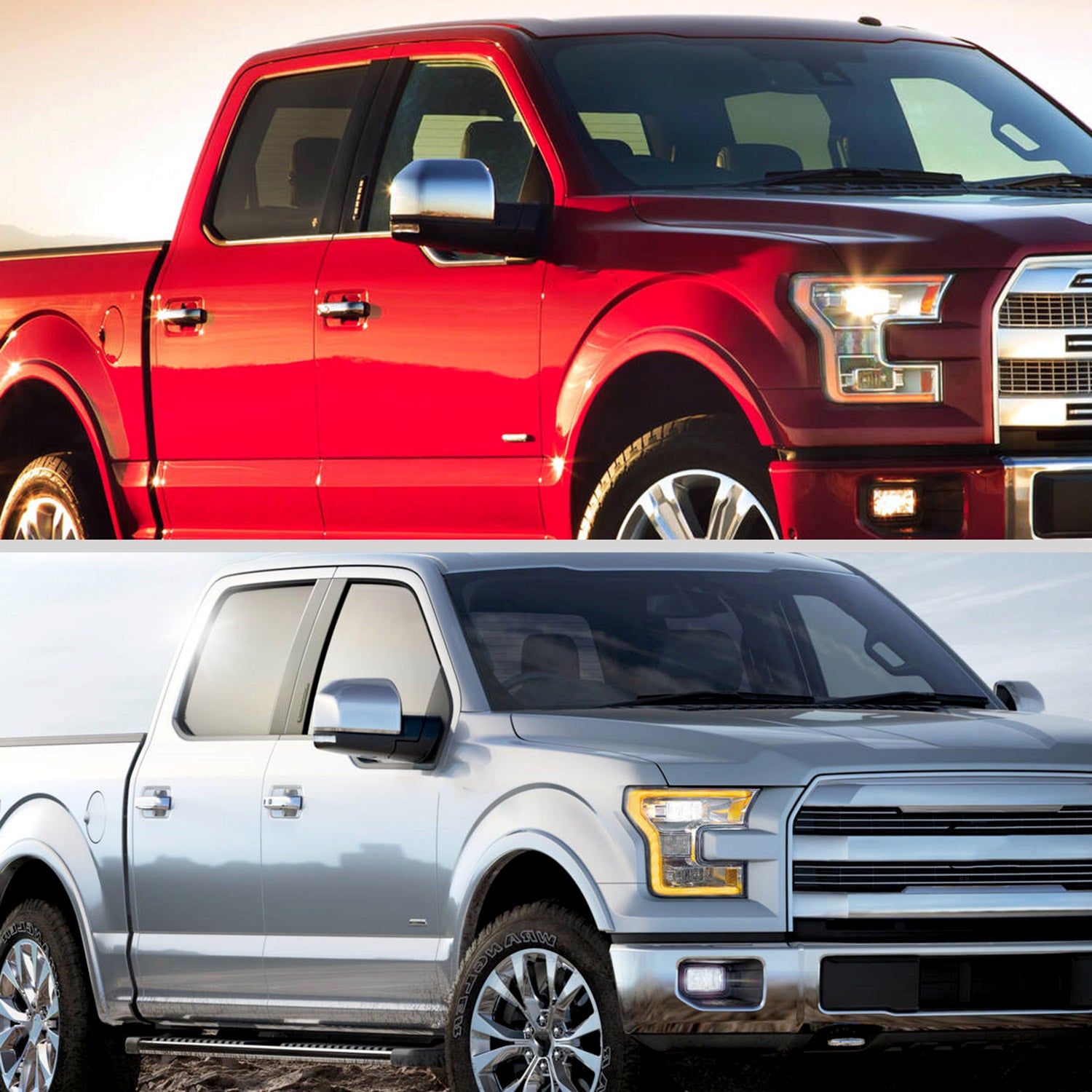 2015-2020 Ford F-150 Chrome Heated Side Mirror LED Turn Signal Passenger Side