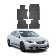 2009-2014 Acura TSX Floor Mats Liners Full Set All Weather Rubber Black