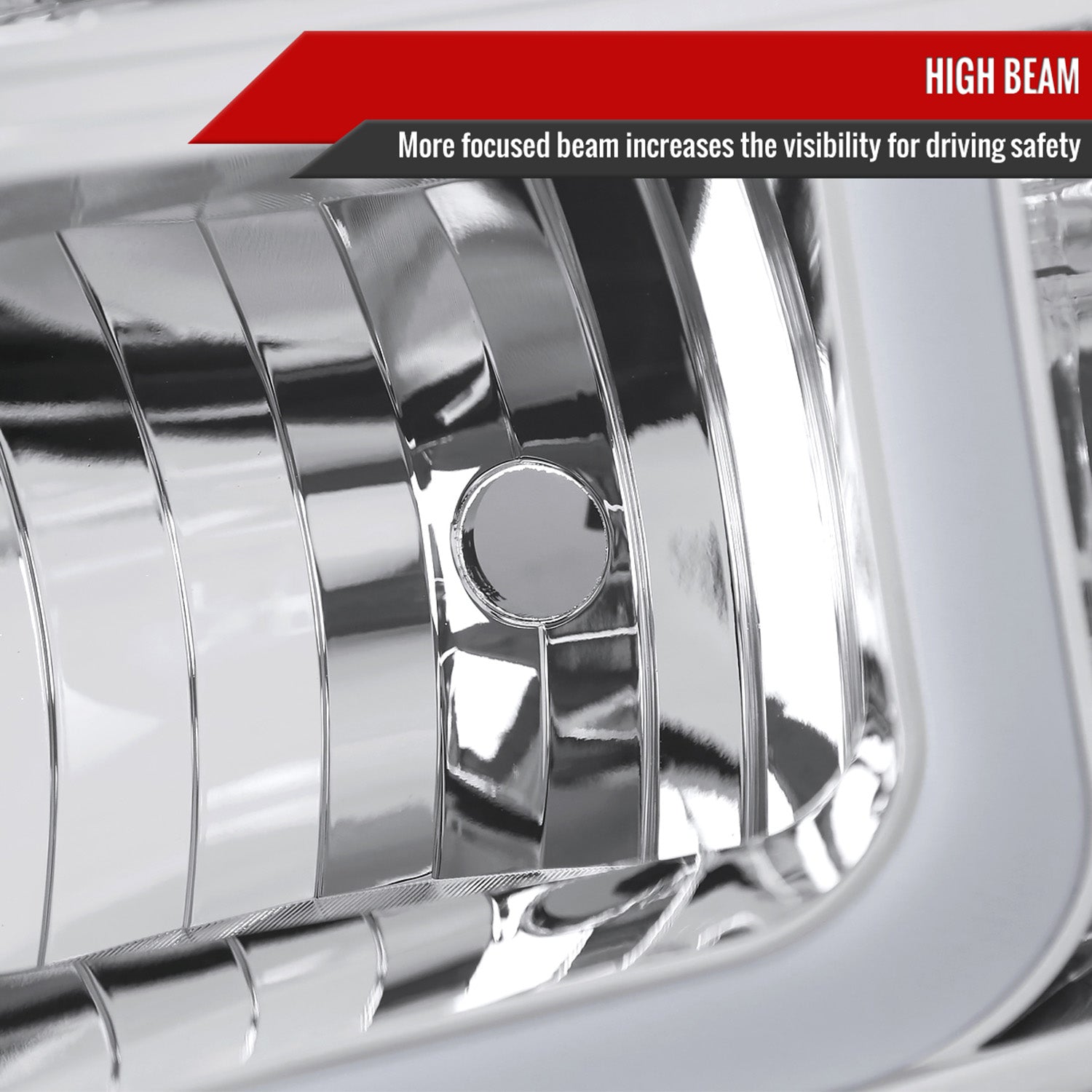 2007-2013 Chevy Silverado 1500 2500HD 3500HD LED Headlights Amber & Chrome