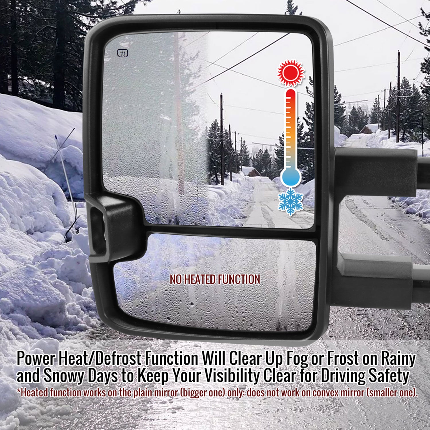 1988-2000 Chevy C/K Tahoe Yukon/Suburban Heated Towing Mirrors Smoke &Signal