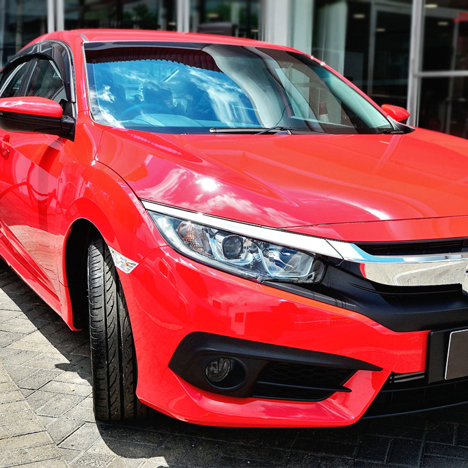 2016-2017 Honda Civic Coupe/Sedan H8 Fog Lights Kit Chrome/Smoke Lens