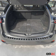 2017-2025 Mazda CX-5 Rear Bumper Sill Cover Guard Stainless Steel Carbon Foiled